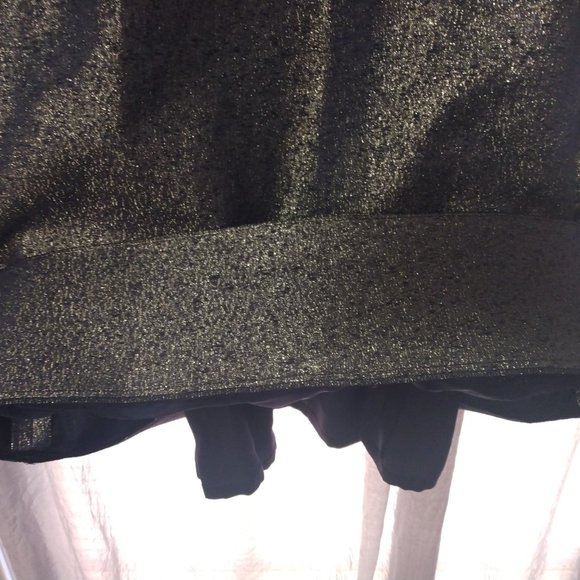 ❤️AKRIS Blue Gray Metallic Half Sleeve Textured Silk Knee Cocktail Dress 12 - Picture 5 of 6